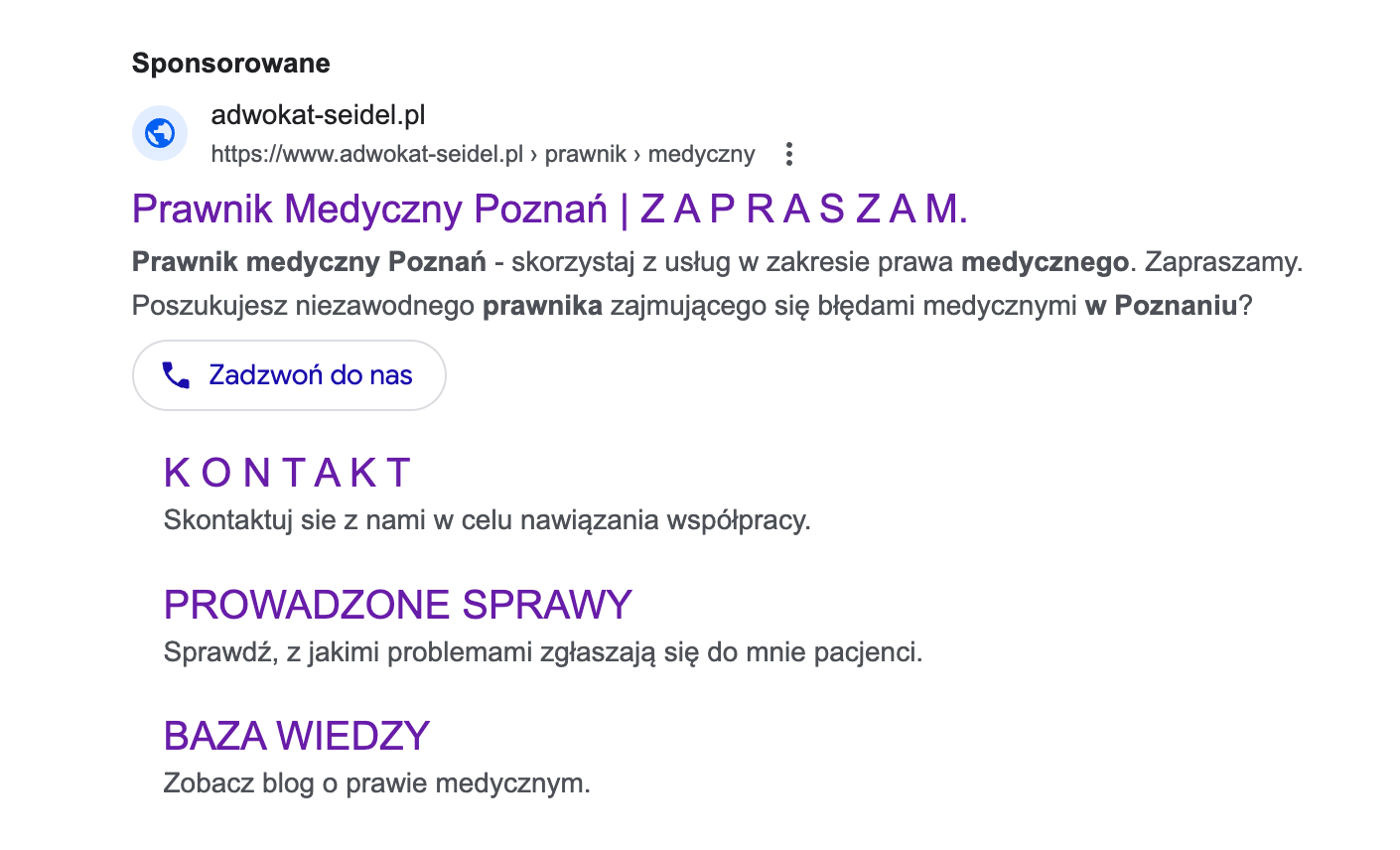 Google Ads - marketing prawny