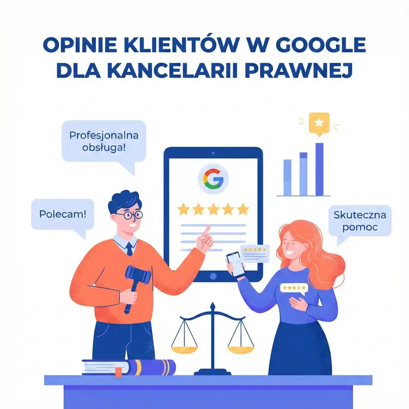 Opinie klientów w Google dla kancelarii prawnej