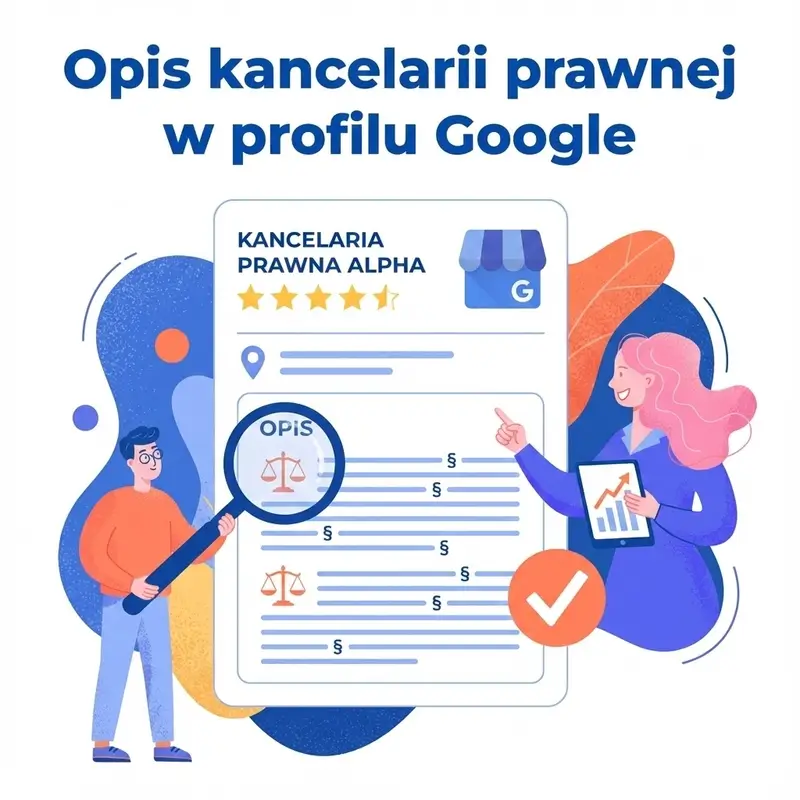 Opis kancelarii prawnej w profilu Google