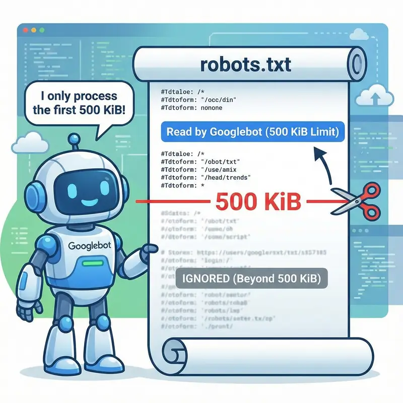 Googlebot przetwarza tylko pierwsze 500 KiB