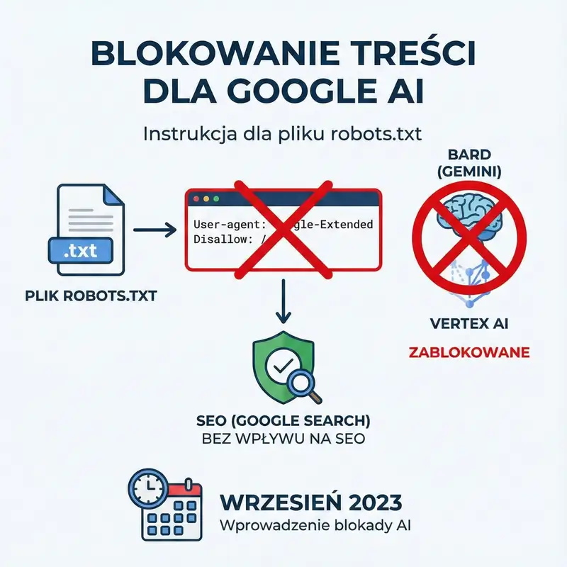 zablokować wykorzystanie treści w produktach AI Google
