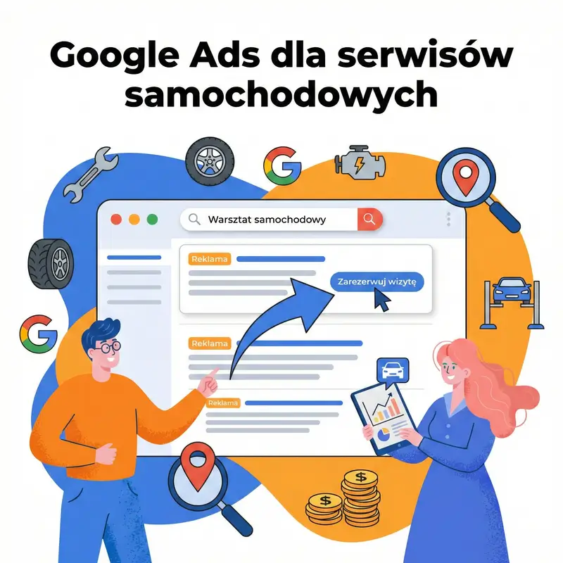Google Ads dla serwisów samochodowych