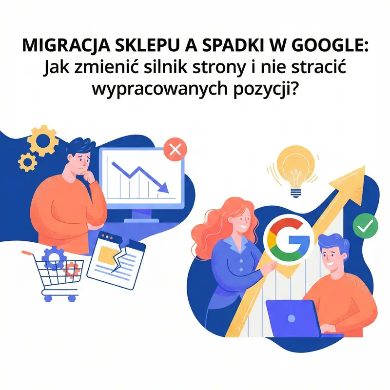 Migracja sklepu a spadki w Google - jak zmienić silnik strony i nie stracić wypracowanych pozycji?
